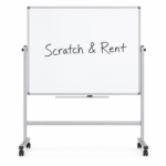 Rolling Magnetic Whiteboard 48×48