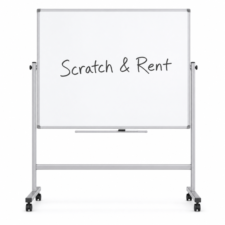 Rolling Magnetic Whiteboard 48x48
