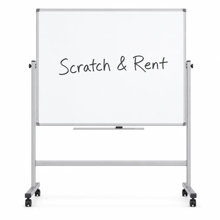 Rolling Magnetic Whiteboard 48×48