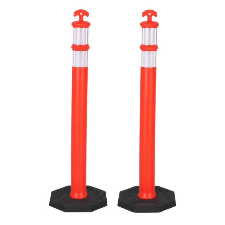 Pair of Traffic Parking Control Delineator Posts